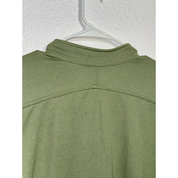 PrAna Breathe 1/4 Zip Lightweight Pullover Sweater Men's Size Small Green/Tan - Picture 7 of 11